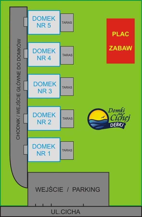 Domki Na Cichej Dębki Kültér fotó
